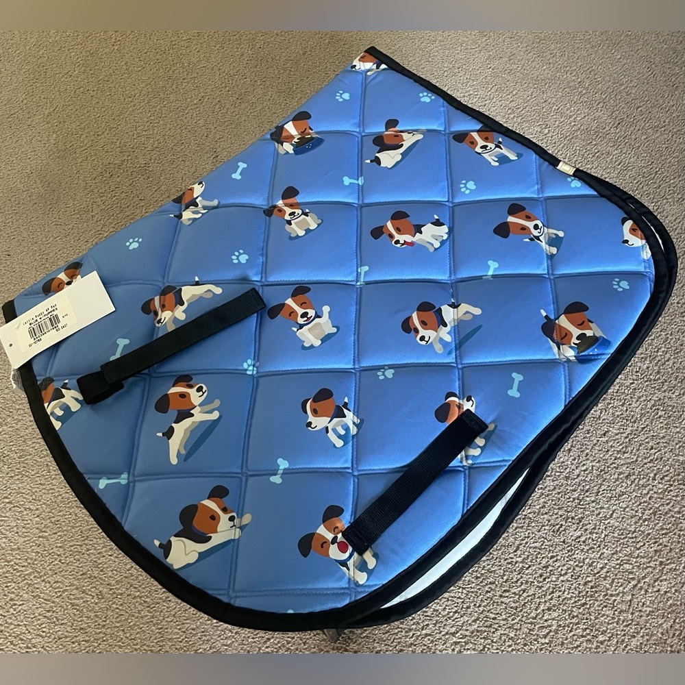 Lettia All Purpose Full Puppy Print Saddle Pad - Picture 6 of 8